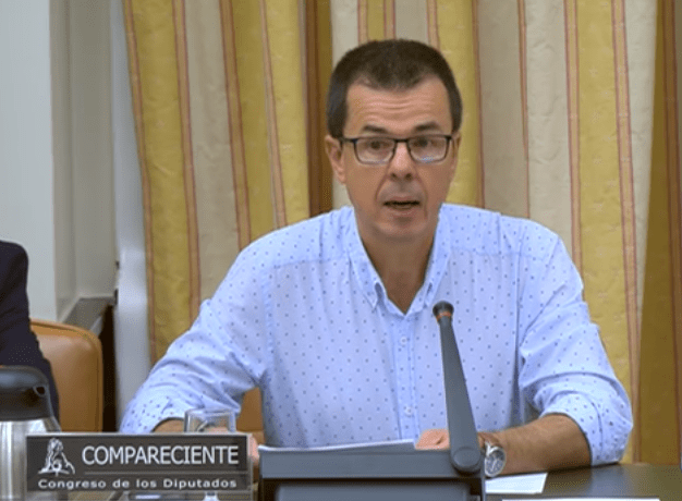 Federico Sosa, este miércoles en el Congreso de los Diputados (Foto TA)